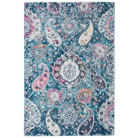 Safavieh 10 x 14 ft. Madison Bohemian Power Loomed Rectangle Rug Blue & Grey MAD600M-10